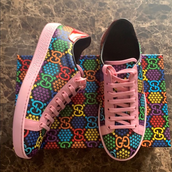 Gucci GG Monogram Psychedelic Ace Limited Sneakers - Picture 6 of 13